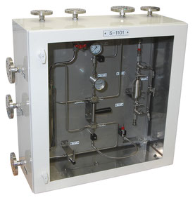 Mechatest Gas Sampling Solution in Sample Cabinet