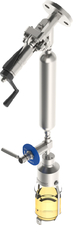 Liquid sampling - Piston valve liquid sampler Strahman -  Strahman valve liquid sampler fixed volume - Mechatest Bottle Sampler type MBS-  - closed sampling Hydrocarbon liquids - Dopak DPM